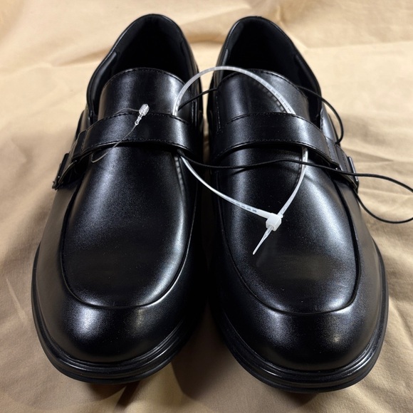 Perry Ellis Portfolio Ultra Foam Men\'s Black Leather Buckle‎ Loafers Dress Shoes main image 5